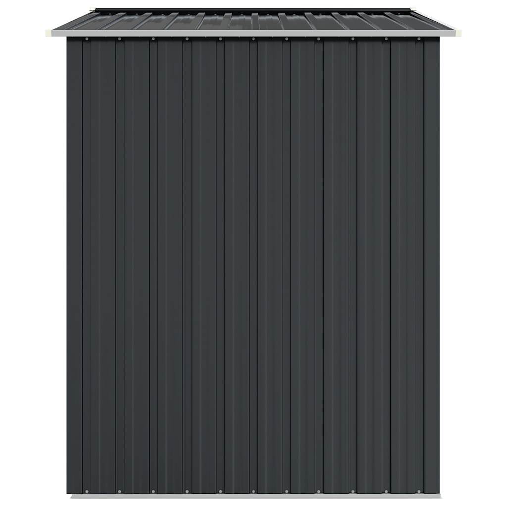 Capanno da Giardino Antracite 205x129x183 cm in Acciaio Zincato