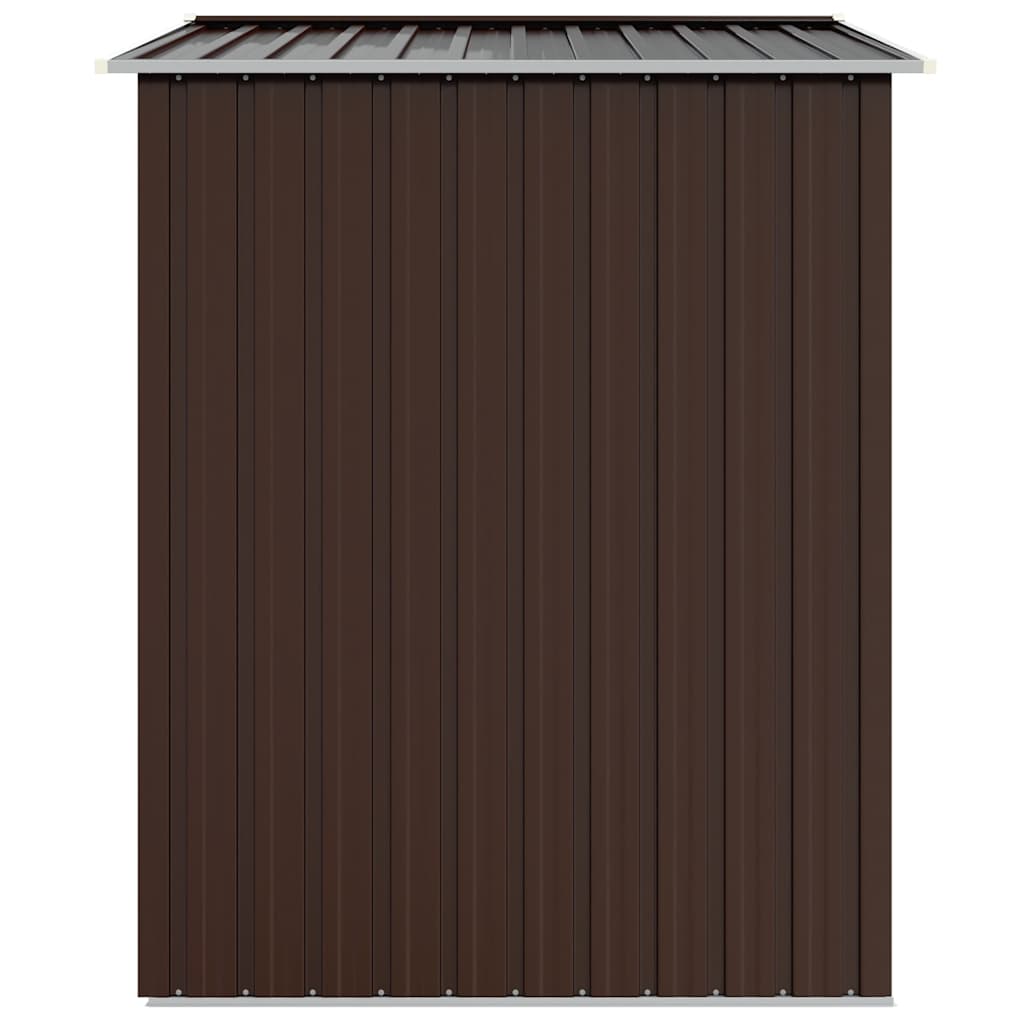 Capanno da Giardino Marrone 205x129x183 cm in Acciaio Zincato