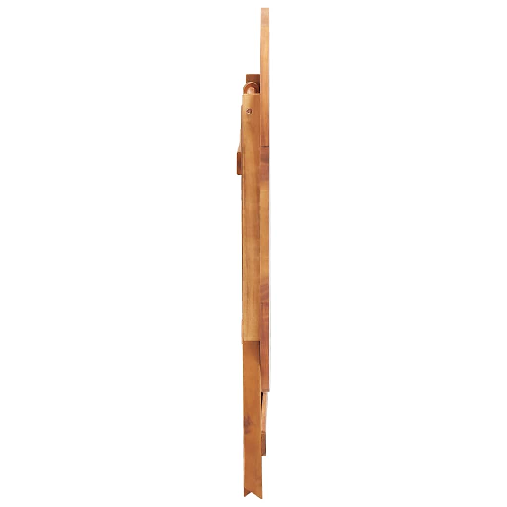 Tavolo da Giardino Pieghevole 90x75 cm in Massello d'Acacia