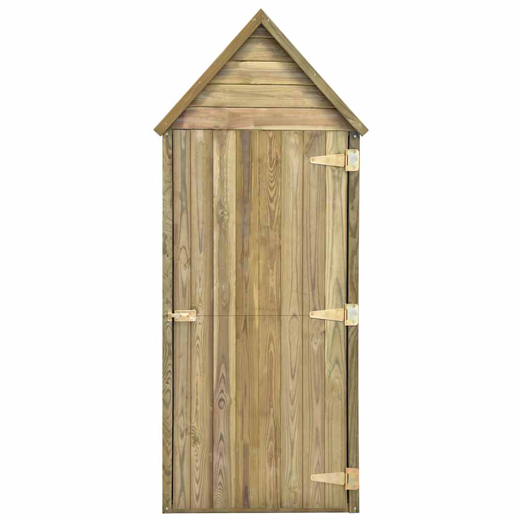 Capanno da Giardino con Porta 69,5x32x178 cm in Pino Impregnato