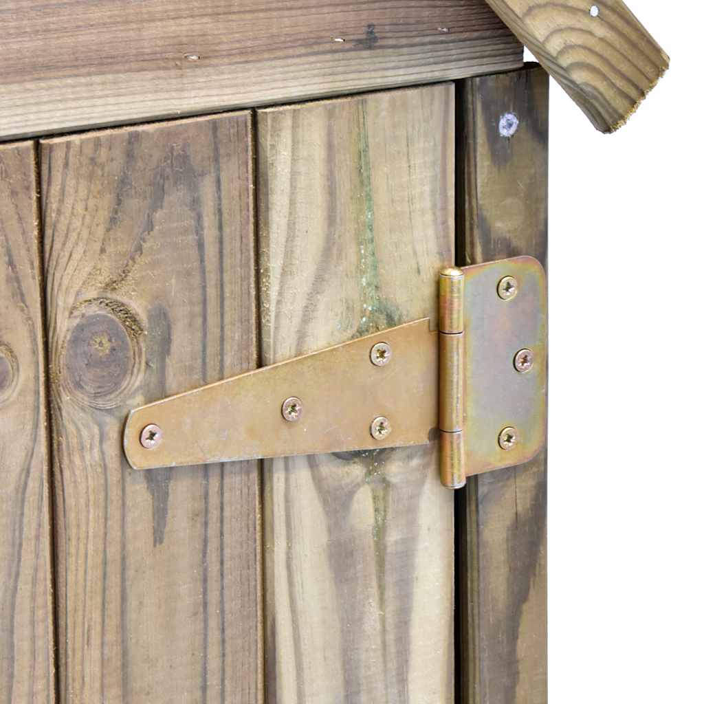 Capanno da Giardino con Porta 69,5x32x178 cm in Pino Impregnato