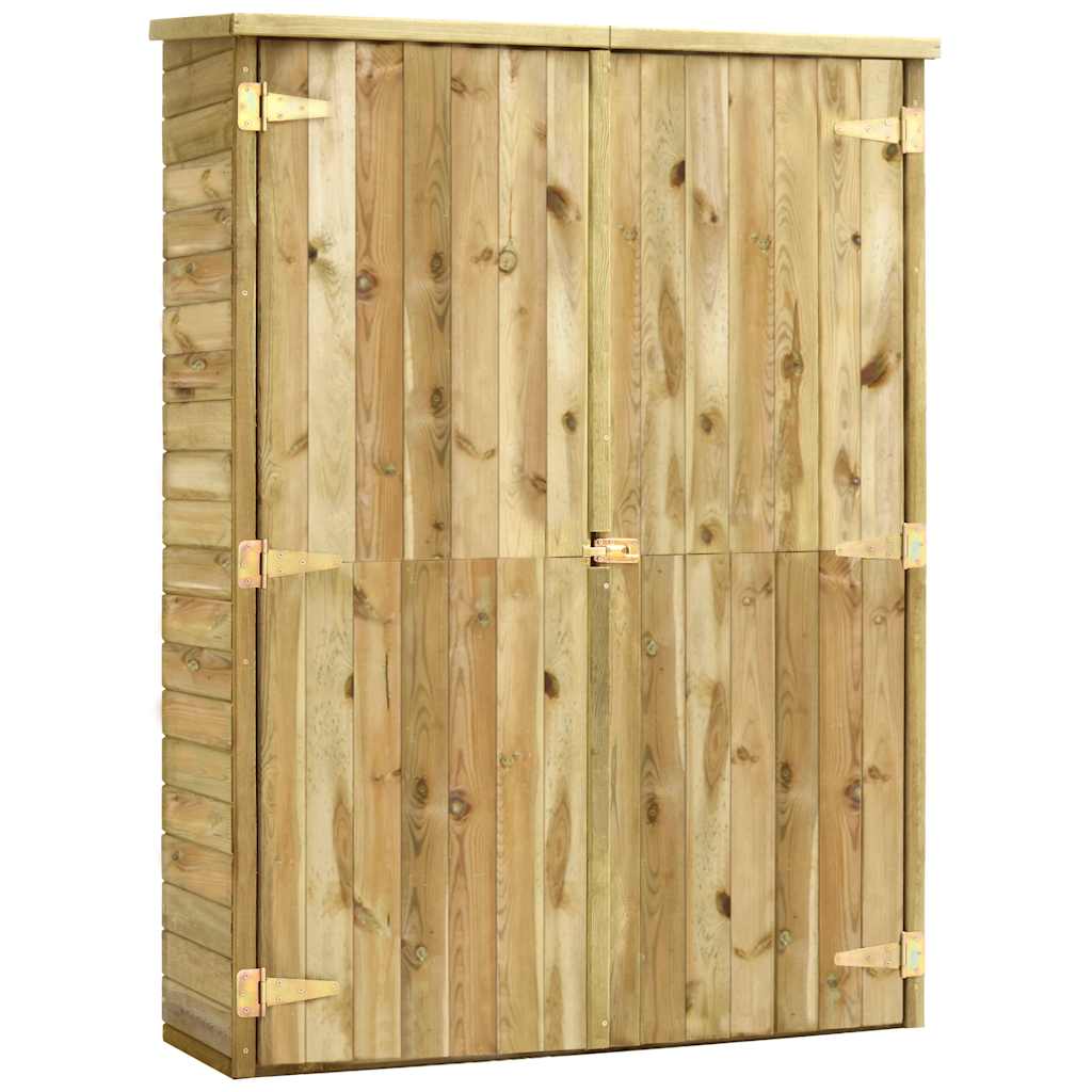 Rimessa Attrezzi da Giardino 123x50x171cm in Pino Impregnato