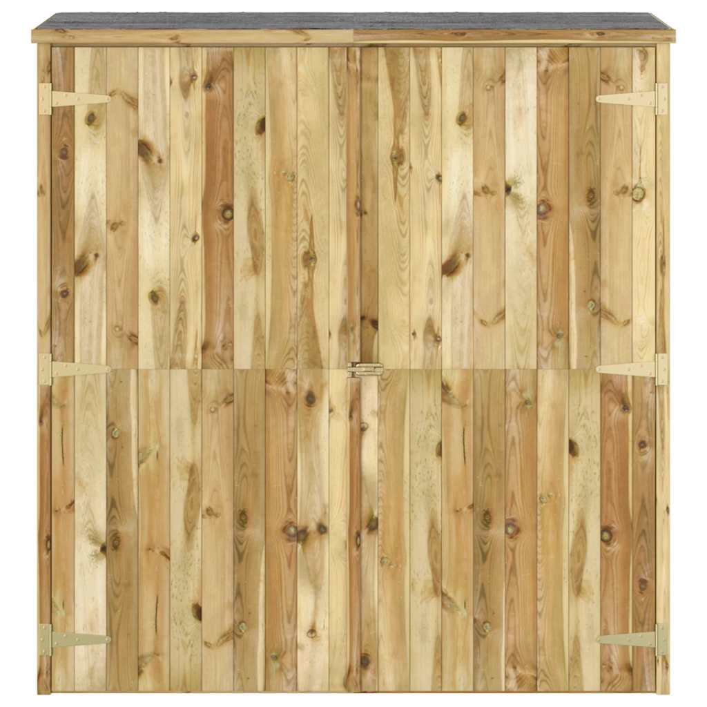 Rimessa Attrezzi da Giardino 163x50x171 cm in Pino Impregnato