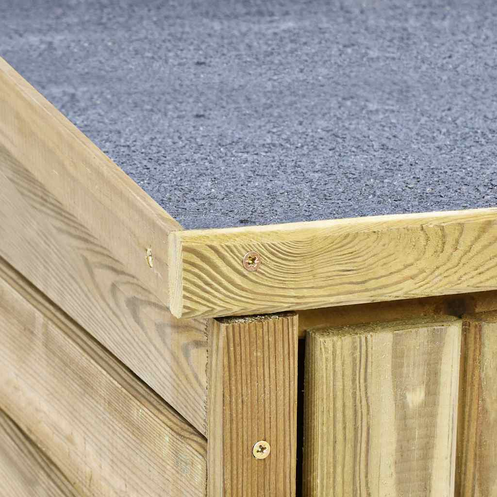 Ripostiglio da Giardino 232x110x170 in Legno di Pino Impregnato