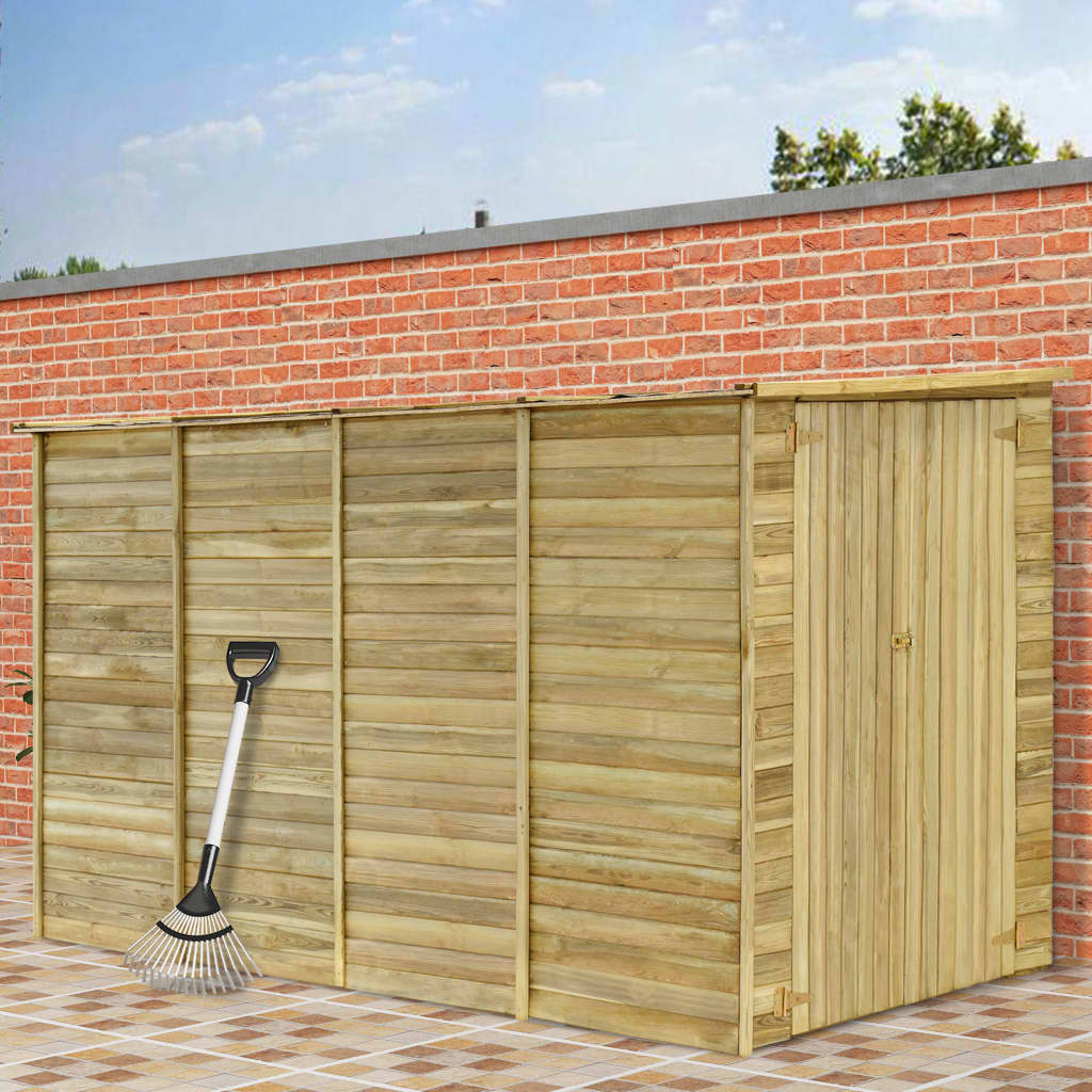Rimessa Attrezzi da Giardino 315x159x178 cm in Pino Impregnato