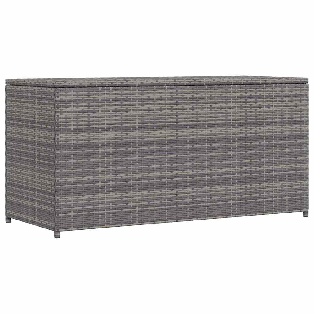 Baule da Giardino Grigio 120x50x60 cm in Polyrattan