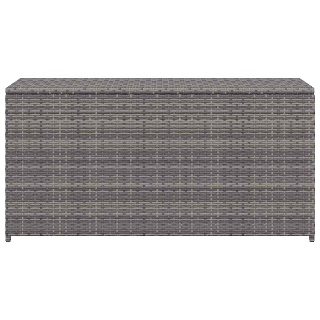 Baule da Giardino Grigio 120x50x60 cm in Polyrattan
