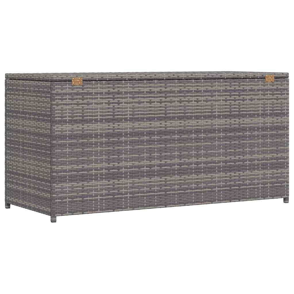 Baule da Giardino Grigio 120x50x60 cm in Polyrattan