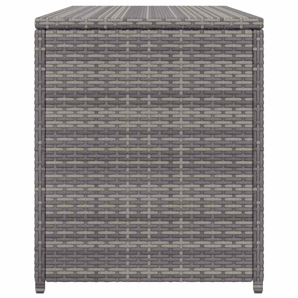 Baule da Giardino Grigio 120x50x60 cm in Polyrattan