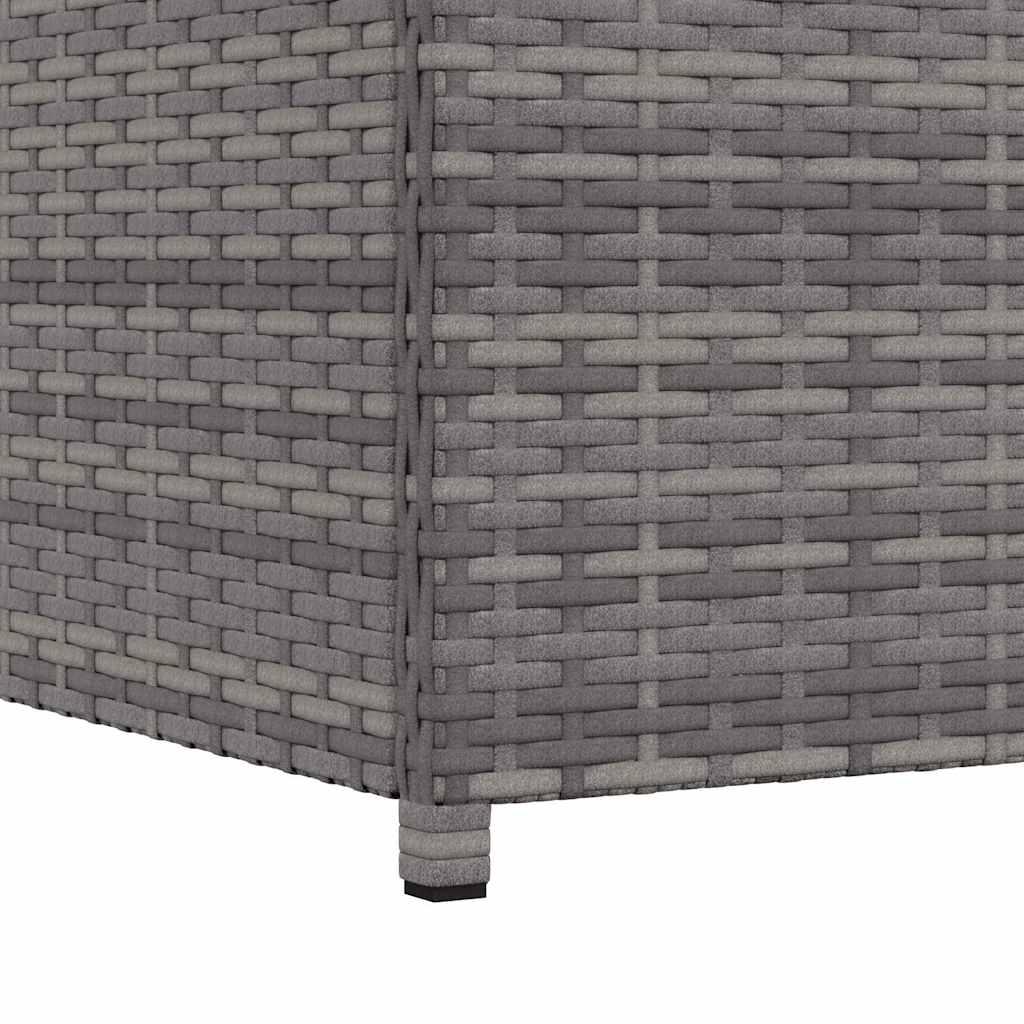 Baule da Giardino Grigio 120x50x60 cm in Polyrattan