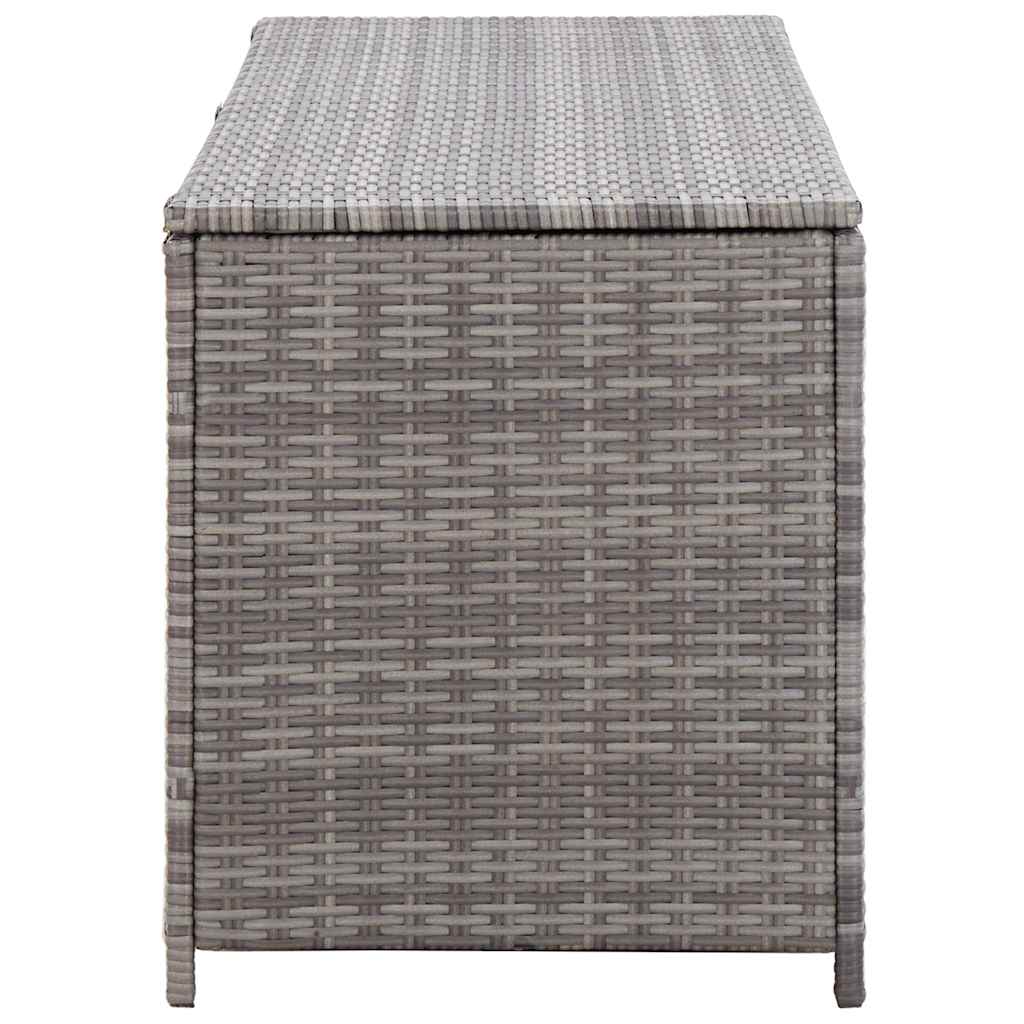 Baule da Giardino Grigio 150x50x60 cm in Polyrattan
