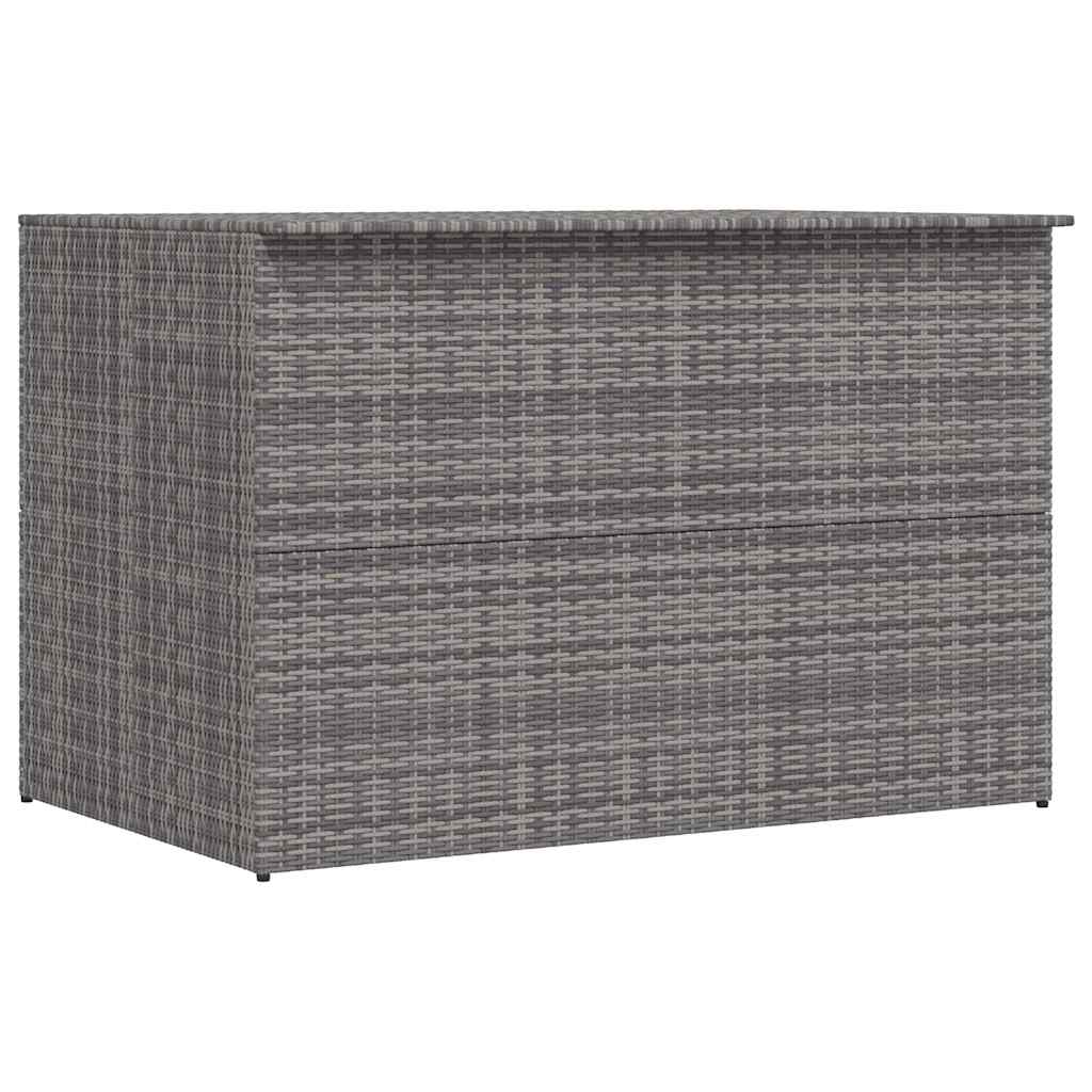 Baule da Giardino Grigio 150x100x100 cm in Polyrattan