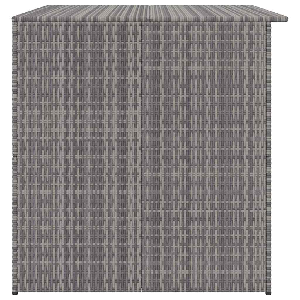 Baule da Giardino Grigio 150x100x100 cm in Polyrattan