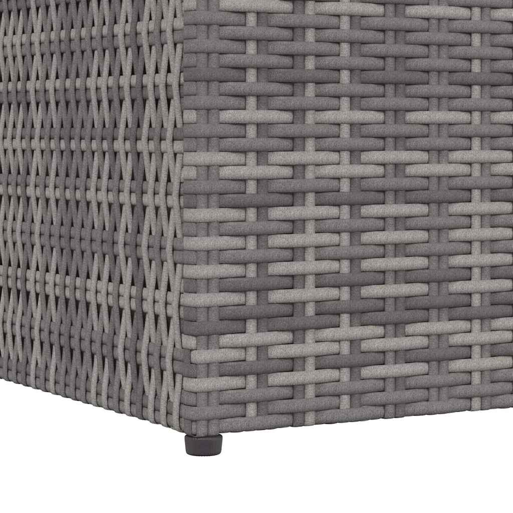 Baule da Giardino Grigio 150x100x100 cm in Polyrattan