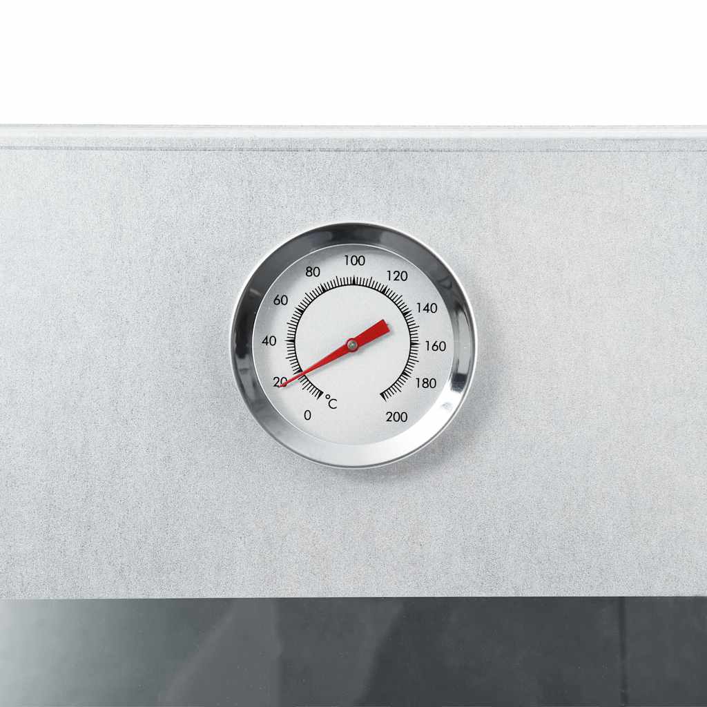 Affumicatore verticale acciaio zincato con termometro, 44,5x29x83 cm