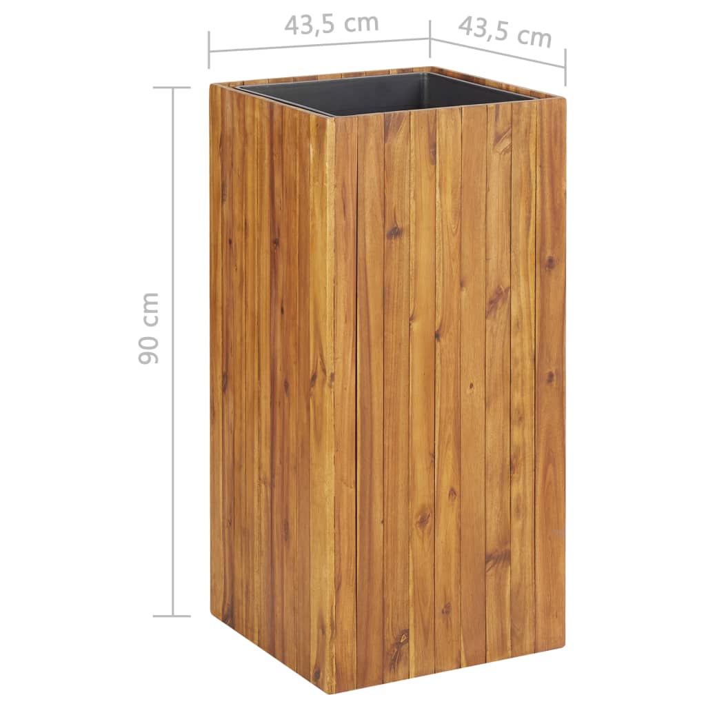 Letto Rialzato da Giardino 43,5x43,5x90 cm Massello di Acacia