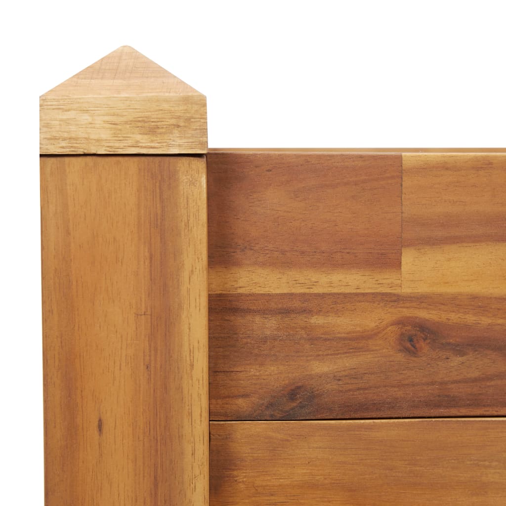 Letto Rialzato da Giardino 110x60x84 cm Legno Massello d'Acacia