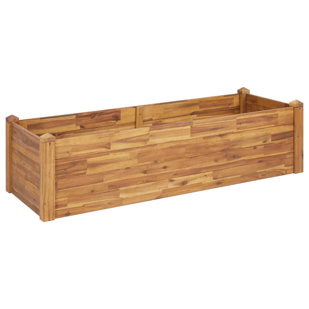 Letto Rialzato da Giardino 160x60x44 cm Legno Massello d'Acacia