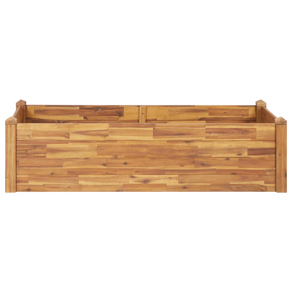 Letto Rialzato da Giardino 160x60x44 cm Legno Massello d'Acacia