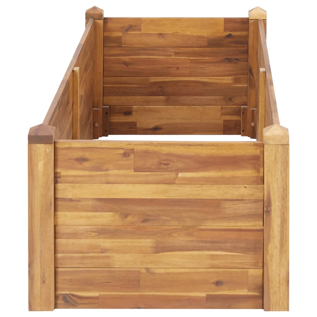 Letto Rialzato da Giardino 160x60x44 cm Legno Massello d'Acacia