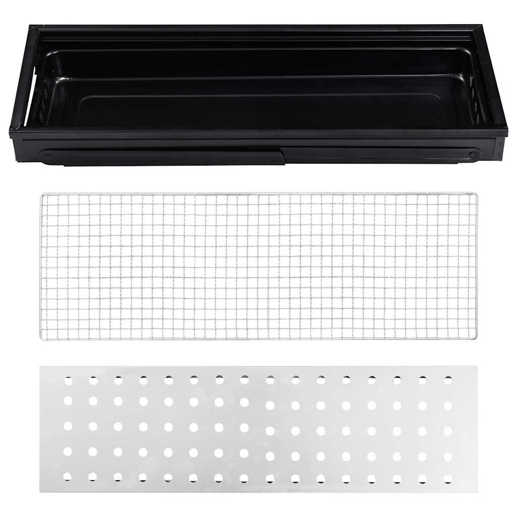 Griglia Barbecue da Campeggio Portatile 60x22,5x33cm
