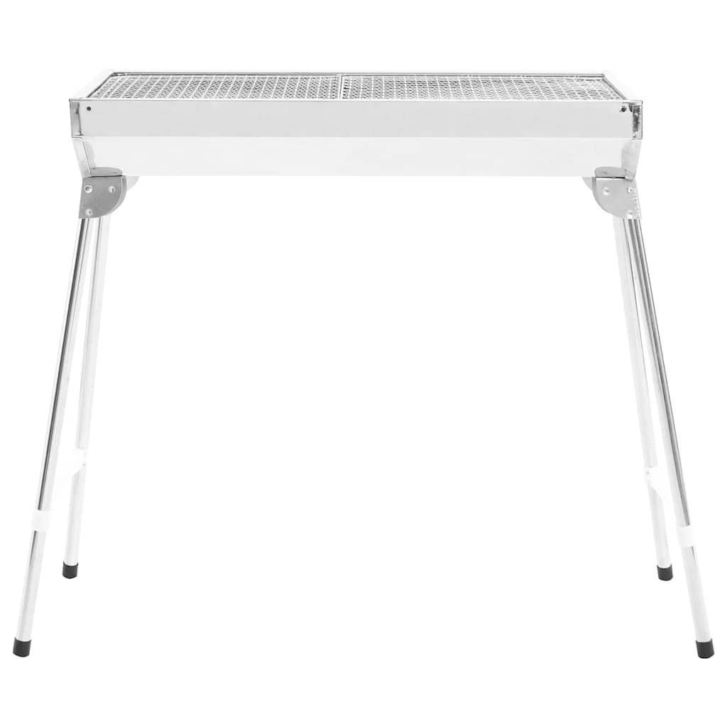 Griglia Barbecue da Campeggio Portatile Pieghevole Acciaio Inox