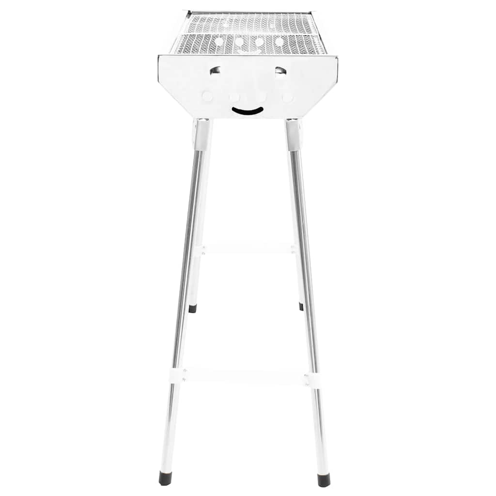 Griglia Barbecue da Campeggio Portatile Pieghevole Acciaio Inox