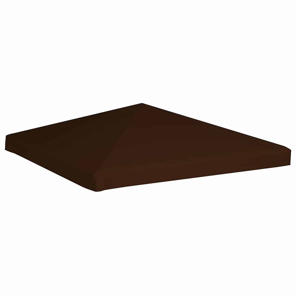 Copertura Superiore per Gazebo 310 g/m² 3x3 m Marrone