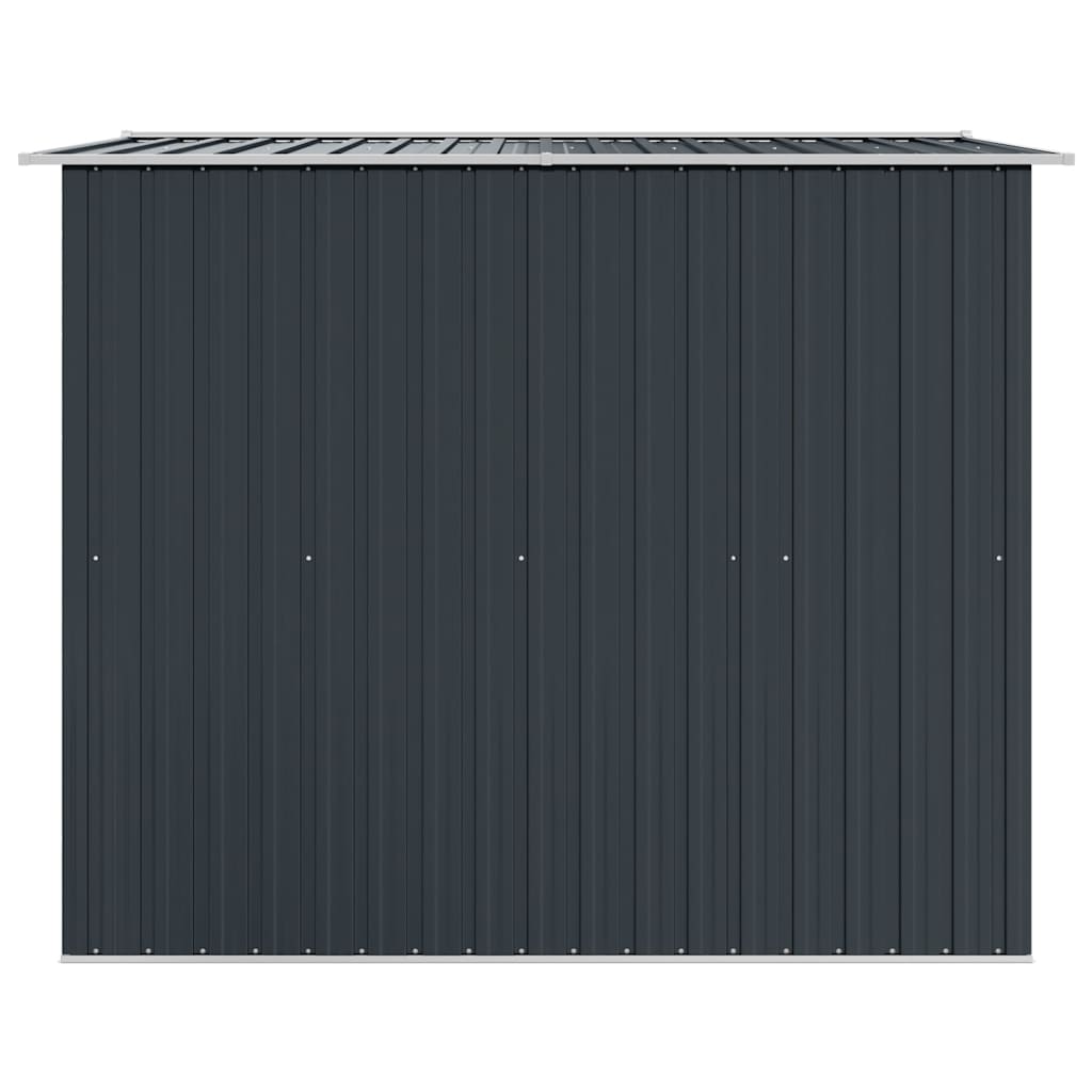 Capanno per Attrezzi Antracite in Acciaio 257x205x178 cm