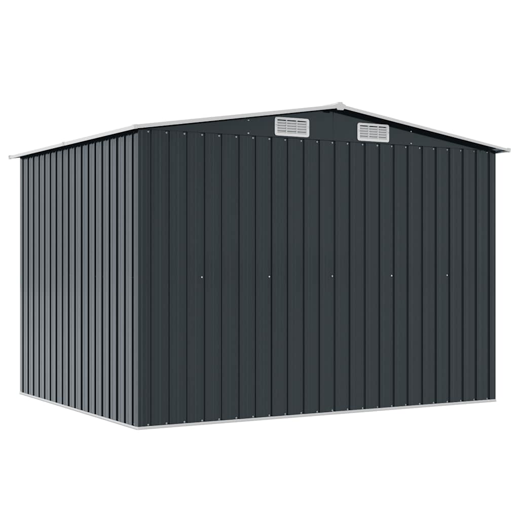 Capanno per Attrezzi Antracite in Acciaio 257x205x178 cm