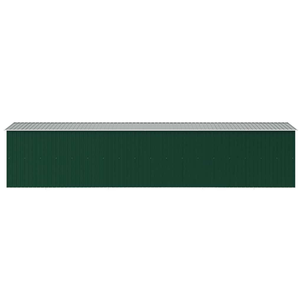 Capanno da Giardino Verde 257x779x181cm in Acciaio Zincato
