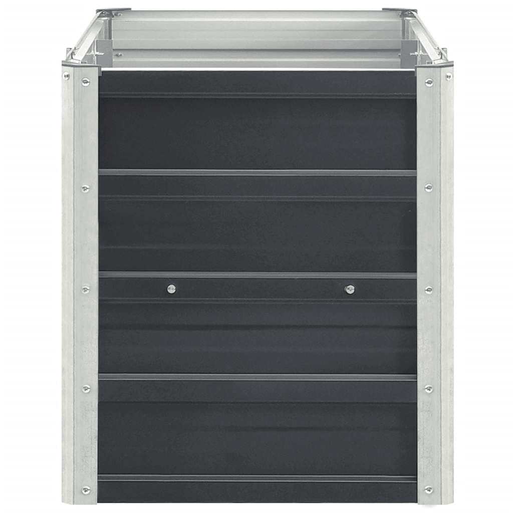 Letto Rialzato in Acciaio Zincato 240x40x45 cm Antracite