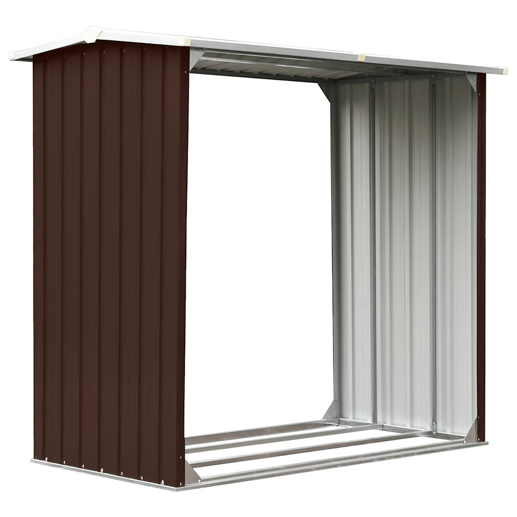 Capannone in Acciaio Zincato 172x91x154 cm Marrone