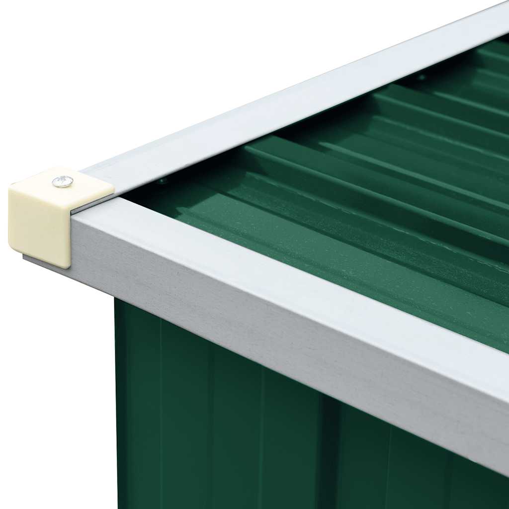 Capannone da Giardino in Acciaio Zincato 330x84x152cm Verde