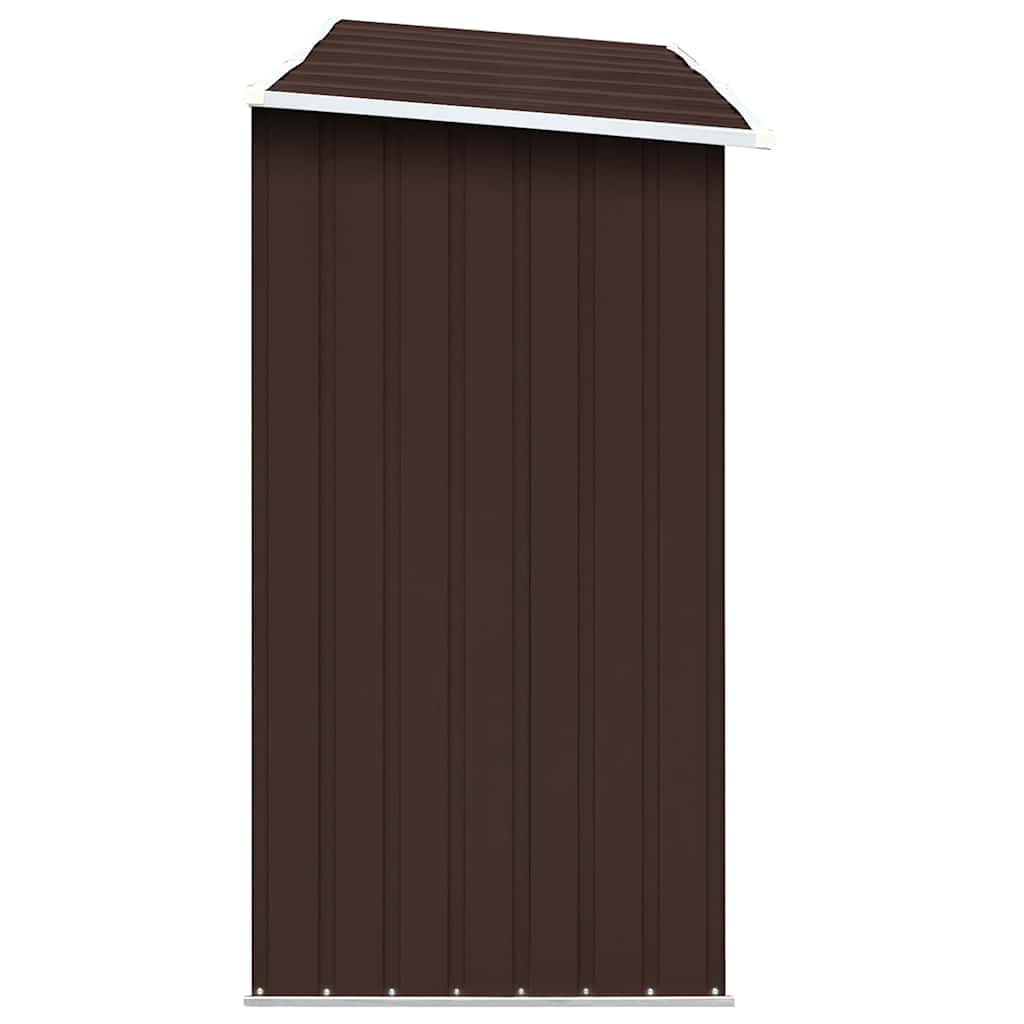 Capannone da Giardino in Acciaio Zincato 330x84x152cm Marrone