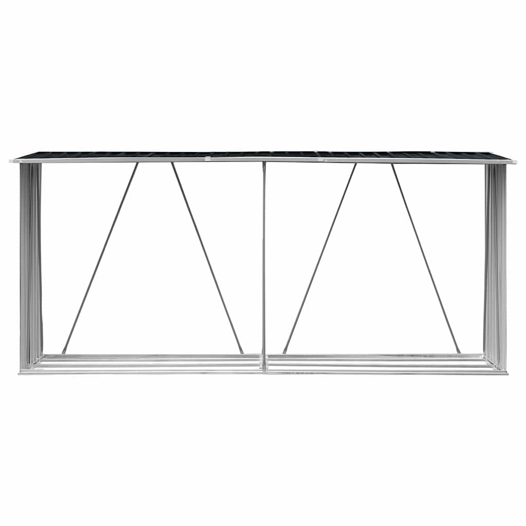 Capannone da Giardino in Acciaio Zincato 330x84x152cm Antracite