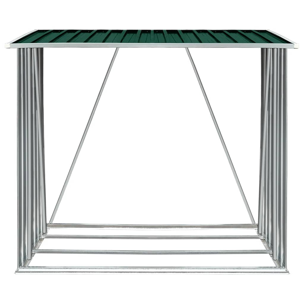Capannone da Giardino in Acciaio Zincato 163x83x154 cm Verde