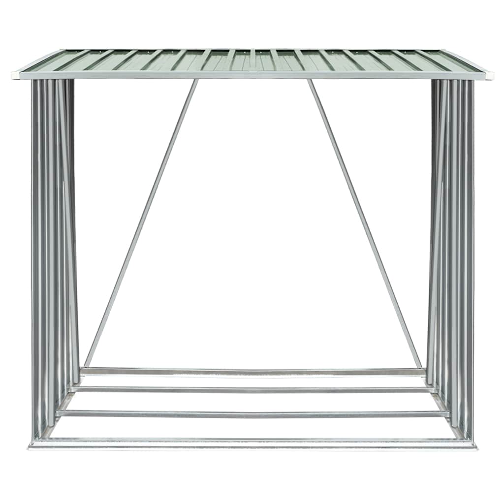 Capannone da Giardino in Acciaio Zincato 163x83x154 cm Verde