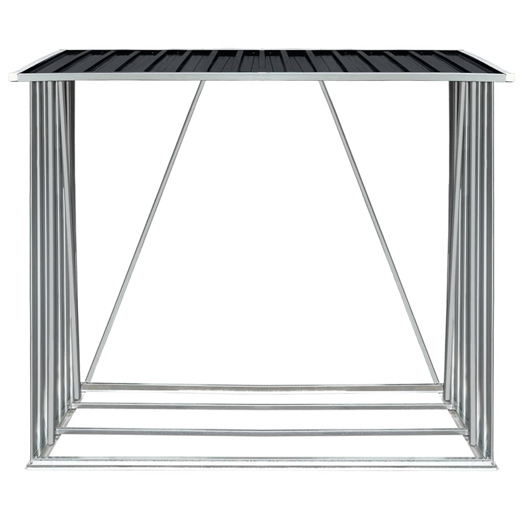 Capannone da Giardino in Acciaio Zincato 163x83x154cm Antracite