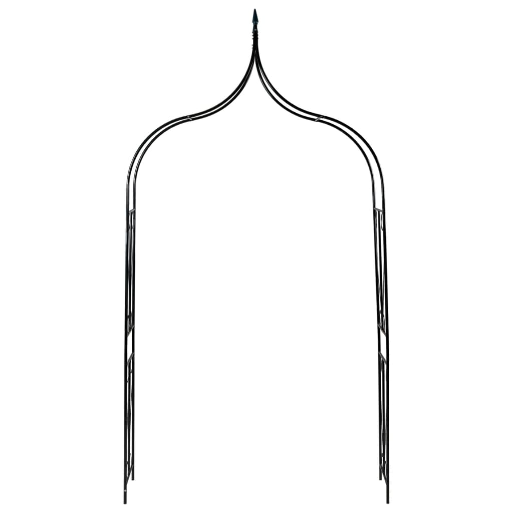 Arco da Giardino Verde Scuro 142x37x275 cm in Ferro