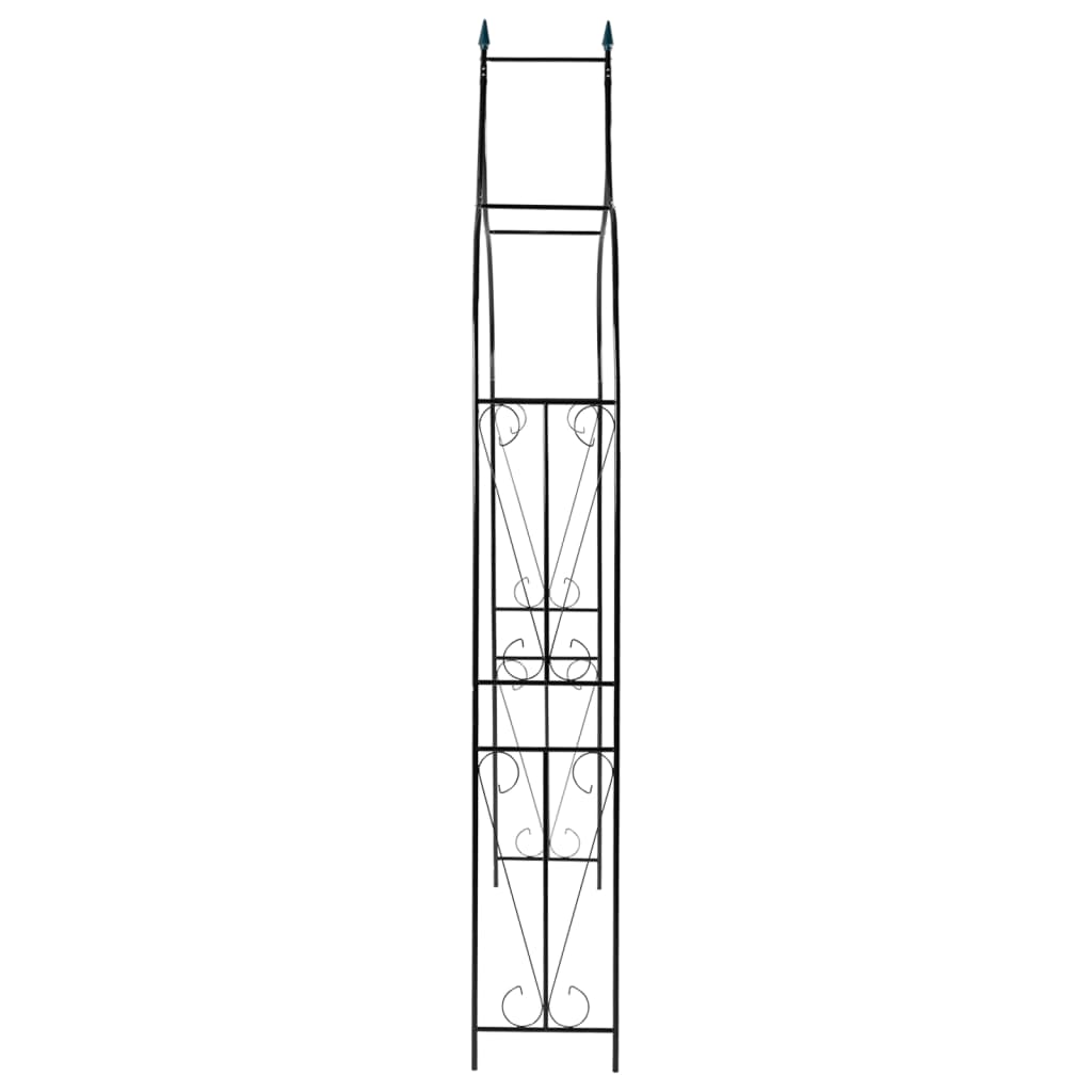 Arco da Giardino Verde Scuro 142x37x275 cm in Ferro