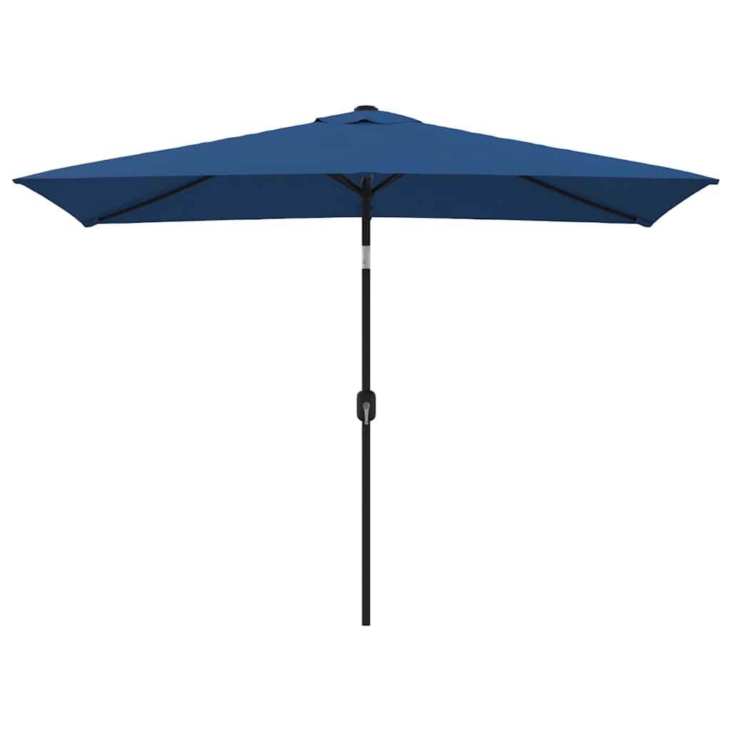 Ombrellone da Esterni con Palo in Metallo 300x200cm Azzurro