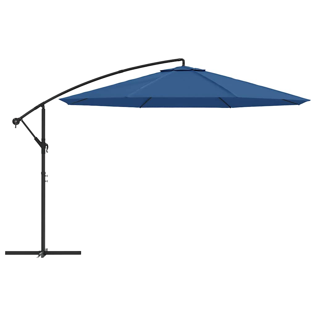 Ombrellone a Sbalzo Palo in Alluminio 350 cm Blu