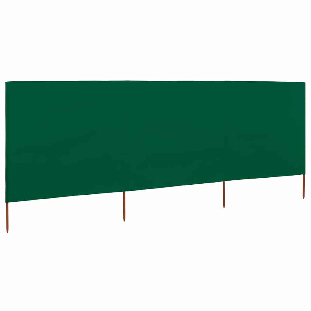 Paravento a 3 Pannelli in Tessuto 400x160 cm Verde