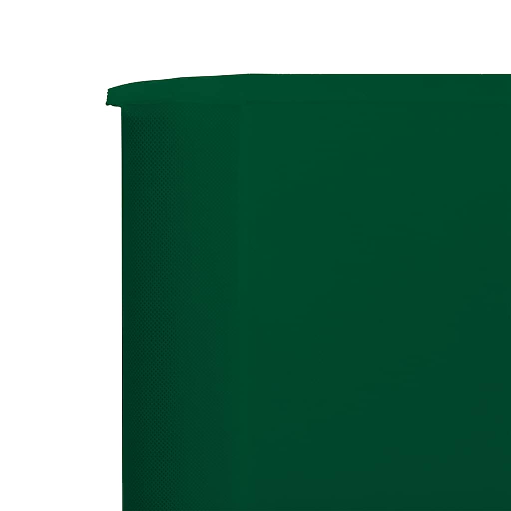 Paravento a 3 Pannelli in Tessuto 400x160 cm Verde
