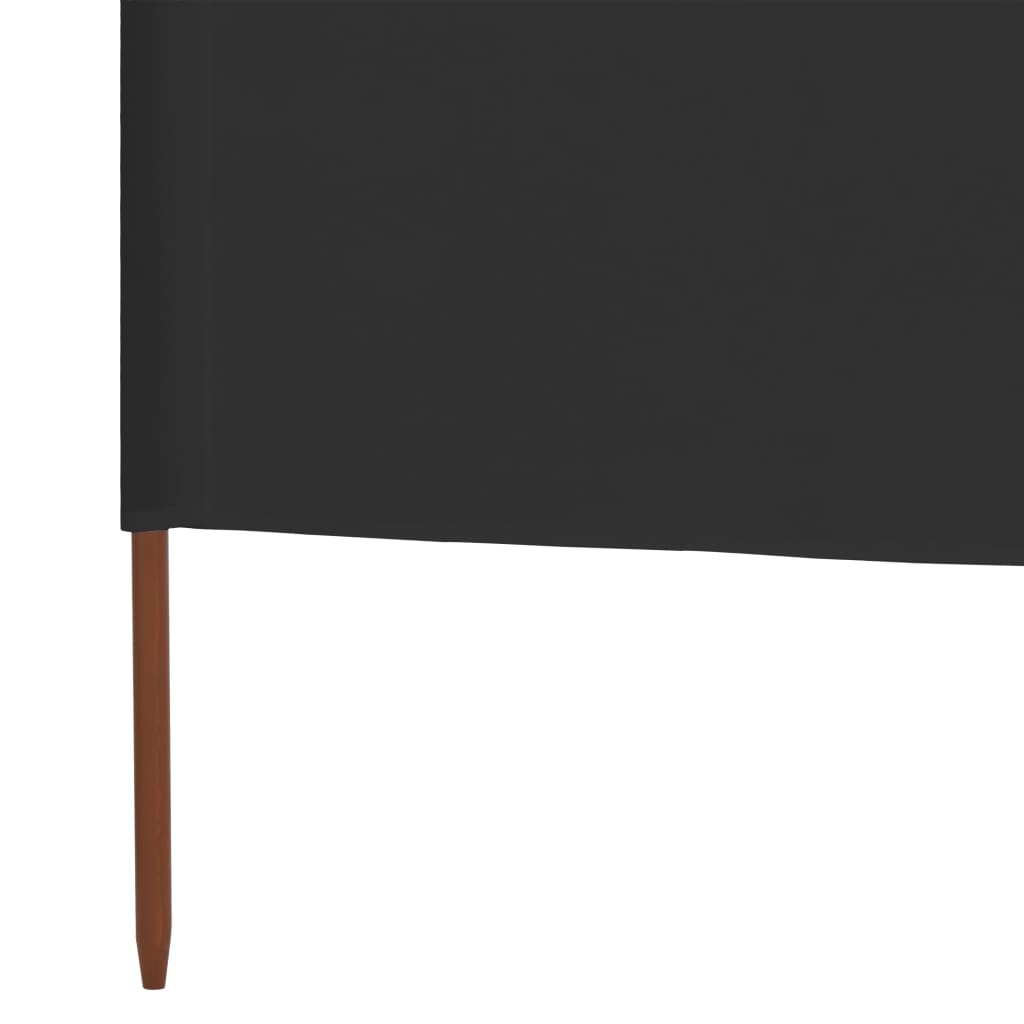 Paravento a 3 Pannelli in Tessuto 400x160 cm Antracite