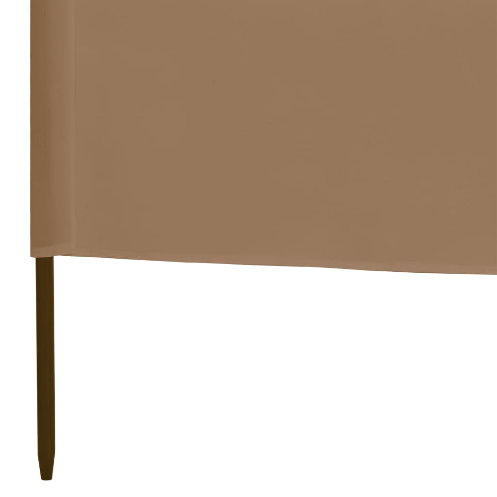 Paravento a 3 Pannelli in Tessuto 400x160 cm Grigio Talpa