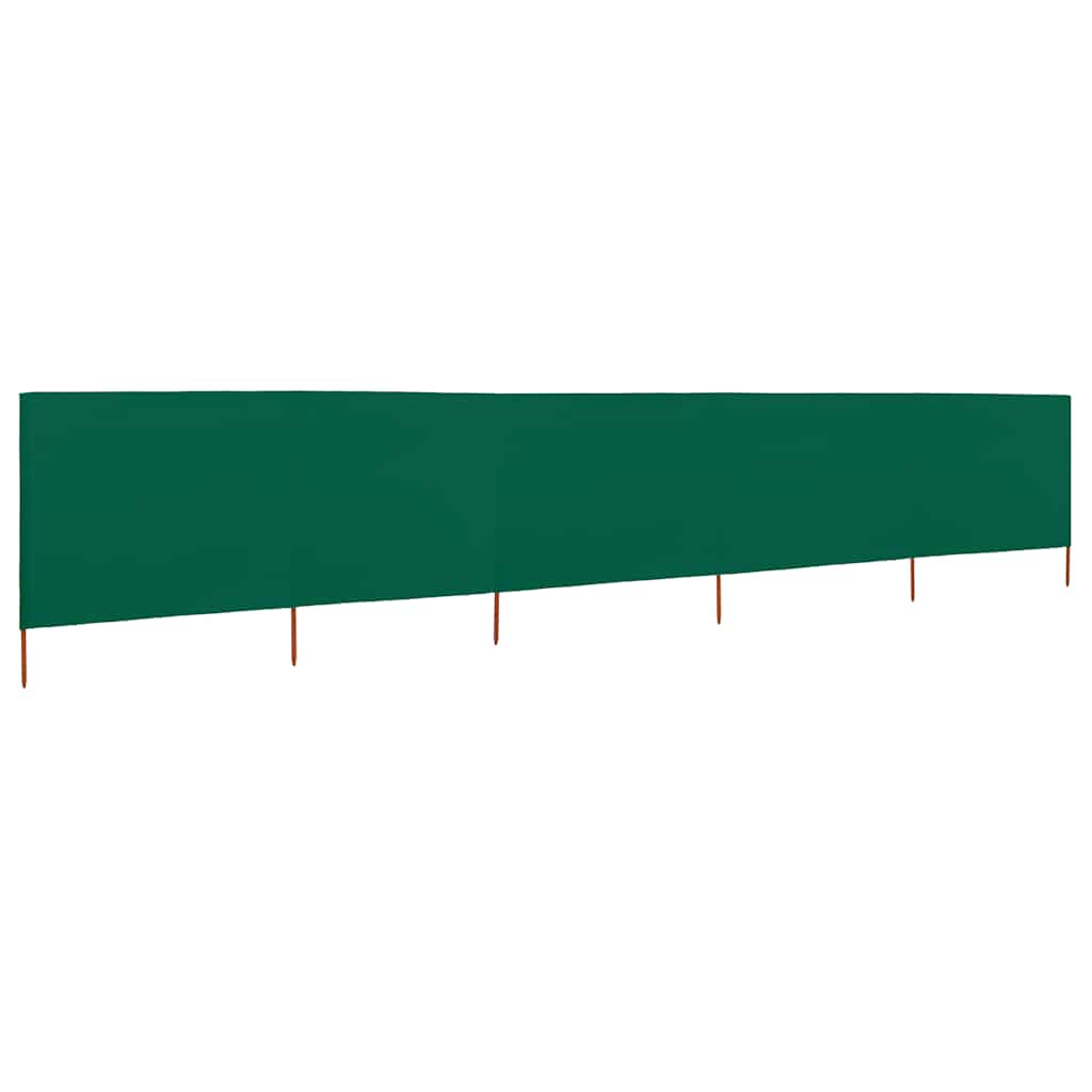 Paravento a 5 Pannelli in Tessuto 600x80 cm Verde