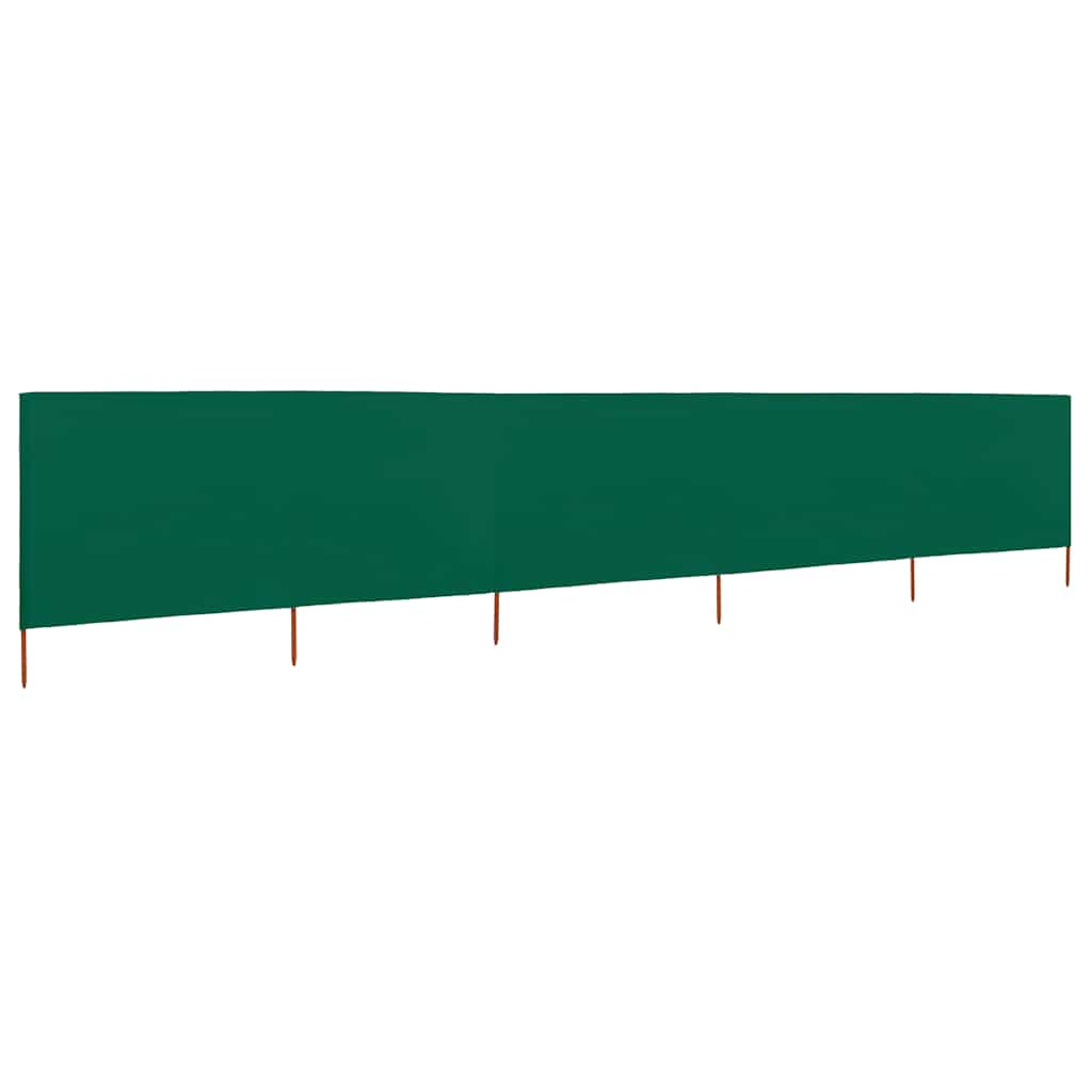 Paravento a 5 Pannelli in Tessuto 600x120 cm Verde
