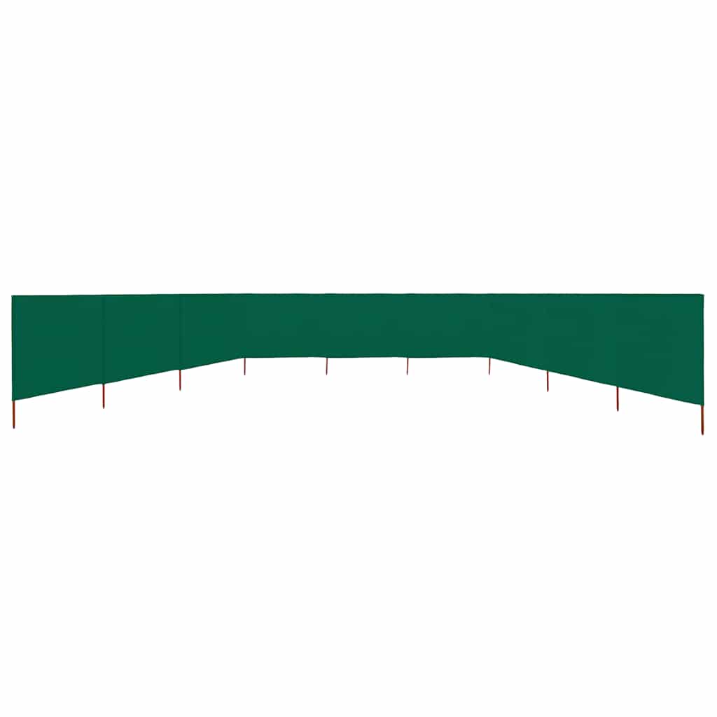 Paravento a 9 Pannelli in Tessuto 1200x120 cm Verde